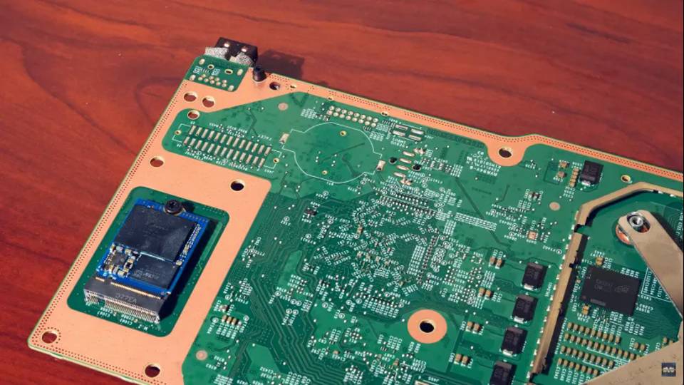 Xbox Series S reverso placa