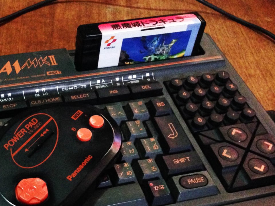 MSX2 con el cartucho de Vampire Killer